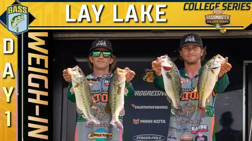 Weigh-in: Day 1 of 2023 Strike King Bassmaster College Series Wildcard at Lay Lake