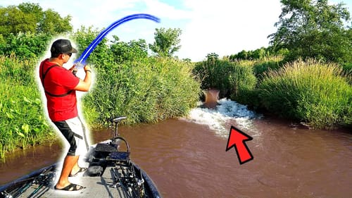 FLOODED Spillway Draws BIG FISH to Hidden Spot!!!