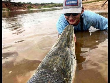 NEW PERSONAL BEST ALLIGATOR GAR! ft The Fish Whisperer