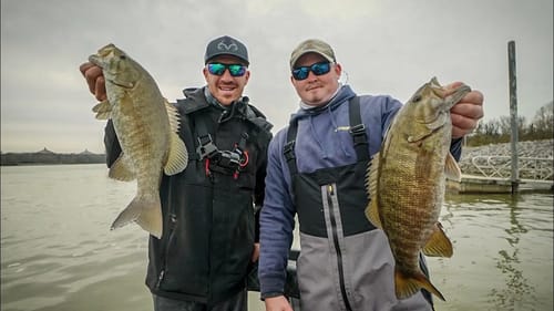 Winter Tennessee River Smallmouth Bass Fishing