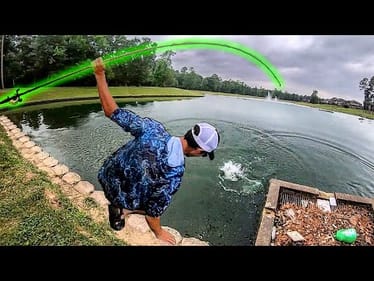 THE FISH just KEEP GETTING BIGGER!!! (INSANE NEW POND)