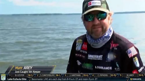 Arey upgrades and scares himself on Eufaula