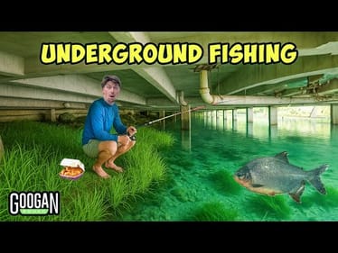 Fishing UNDERGROUND for CLEAR WATER Exotic SPECIES (1v1)