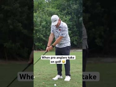 Fisherman CALLS His Shot! ⛳️ #shorts