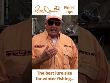 The BEST lure size for winter fishing... #fishingtips