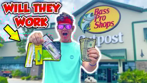 Fishing 5 CHEAPEST Bass Pro Shop Fishing Lures! (Budget Fishing)