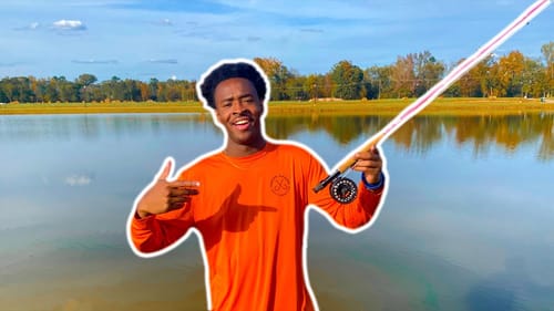 FLY Fishing For MASSIVE BLUEGILL (MY FIRST BASS)