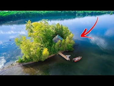 I Rented a MICRO Island With a TINY Log Cabin (INSANE Fishing Getaway!)
