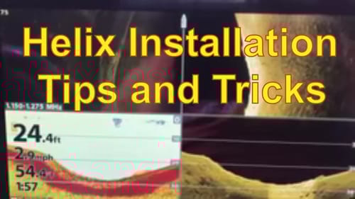 Humminbird Helix Installation and Mounting Tips
