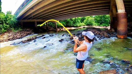 100 LB MONSTER in a CITY CREEK?!  (INTENSE)