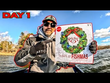 CATCHING BASS On EVERY LURE CHALLENGE!!! || 12 Days of Fishmas