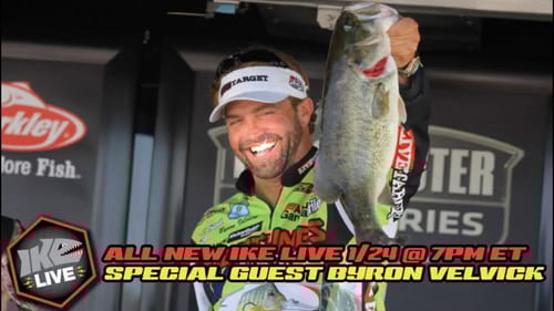 Former Bassmaster Elite Byron Velvick 1 24 @ 7PM ET 2