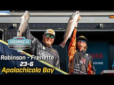 Robinson and Frenette lead Day 2 of 2024 Redfish Cup Championship with 23 pounds, 6 ounces