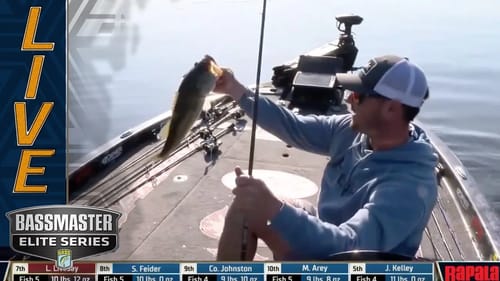 MURRAY: Bassmaster AOY leader Tyler Rivet breaks down the bite after landing a 4 pounder