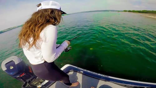 She Catches Her FIRST BASS EVER | MONSTER Guadalupe BASS!!!