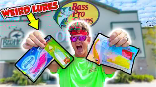 Fishing WEIRDEST Lures From Bass Pro Shop!