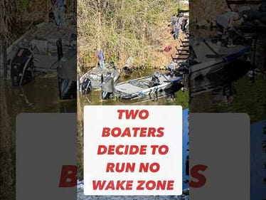 BOAT ACCIDENT‼️ Harris Chain MLF Event #shorts #bassfishing #boatwreck