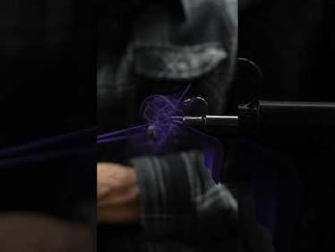 Tying a Finesse Ball Head Jig in Matte Purple 🔊 #bassunion #bassunionjigs #bassunionguideservice