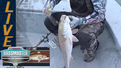 REDFISH: Cook and Akin with a good keeper redfish on Day 2