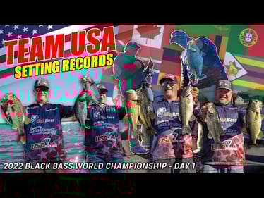 Bass Fishing DREAM TEAM - Setting Records at the Black Bass World Championship 2022 Day 1- Ep.2 (4K)