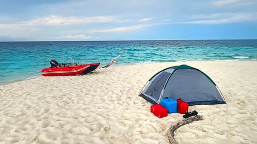 SOLO Camping A Tiny Sand Island - 1300km In A Micro Boat