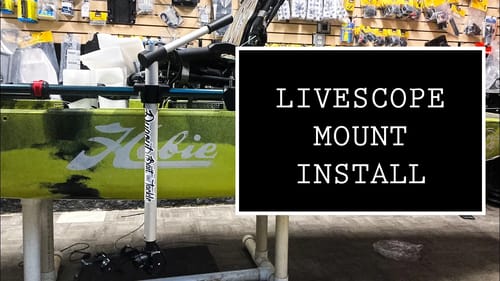 INSTALLATION of the LIVESCOPE Fischer MOUNT onto a KAYAK (Rail and Track)
