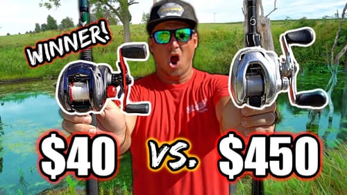 CHEAP $40 Baitcaster is BETTER than a $450 EXPENSIVE Baitcaster?!?! (SURPRISING Fishing Challenge)