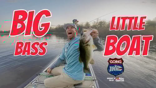 BIG Bass Little boat! (Tiny boat fishing with Vegas the Hammer!)