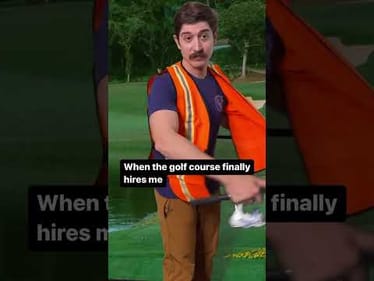 When the golf course finally hires me! #fishing