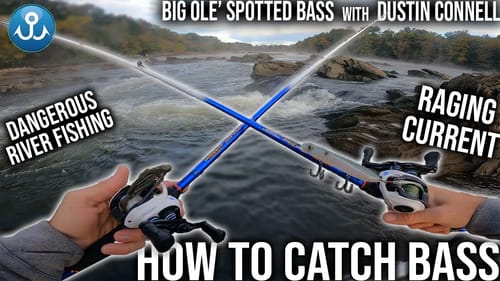 How to Catch Bass in High Raging Water!