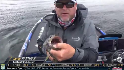 Day 3 leader, Jamie Hartman lands his limit