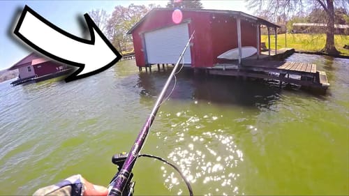 FLIPPING DOCKS with JIGS for BIG BASS on LAKE GUNTERSVILLE