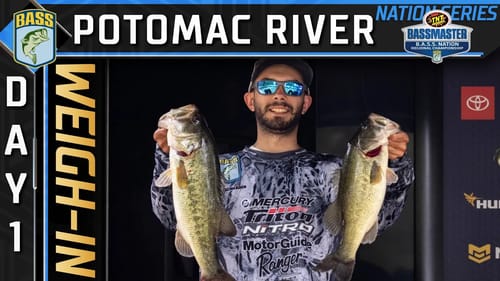 Weigh-in: Day 1 of 2023 B.A.S.S. Nation Regional at the Potomac River