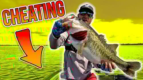 Is this CHEATING or FISHING (How to Catch Bass out Deep)