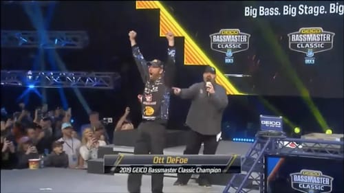 Ott DeFoe wins the 2019 Bassmaster Classic
