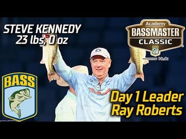 Steve Kennedy leads Day 1 of Bassmaster Classic at Ray Roberts (23 lbs)