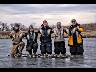 Catching MONSTER Crappie! UNREAL Day Ice Fishing!