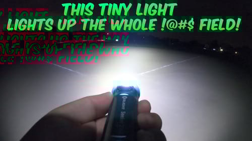 The incredible Olight Seeker 2 pro - smallest and brightest flashlight I've ever seen.