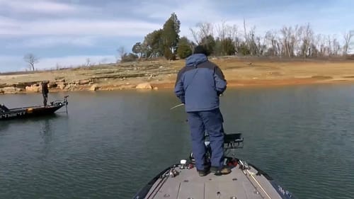 Jesse Wiggins lets Matt Lee in on Cherokee Lake fishing hole
