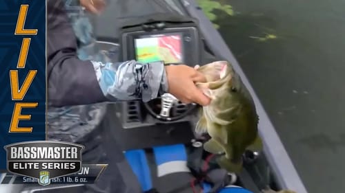 MISS RIVER: Chris Johnston lands biggest fish of the day on a frog