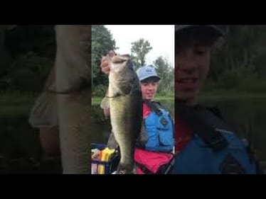 GIANT BASS on light spin rod!