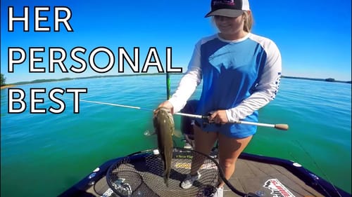 Fishing for GIANTS - She Caught Her PB !