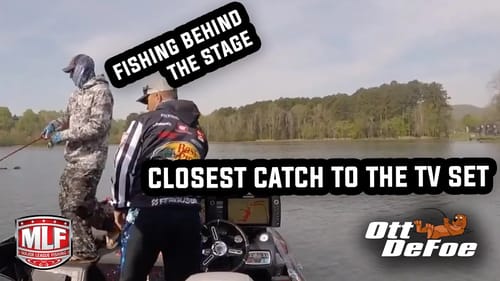 I fished right behind the MLF stage!