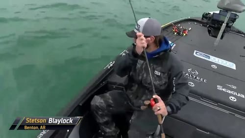 Stetson Blaylock lands a good smallmouth on St. Clair