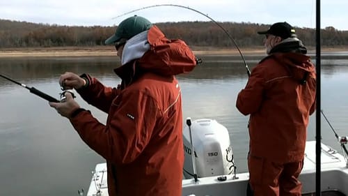 Striper Fishing on Lake Norfork in Northern Arkansas with Wired2Fish