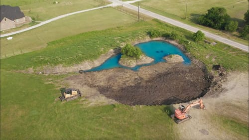 Building a 1 Acre Backyard Pond -- (Big Bass Factory PT 1)