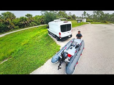 #04 Van & Mini Boat Stealth Camping Begins - The Big USA Trip