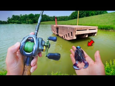 Fishing For BIG BASS In Small HIDDEN Ponds! (Bank Fishing)