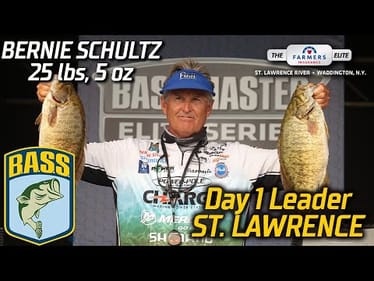 Bernie Schultz leads Day 1 at St. Lawrence River (25 lbs, 5 oz)