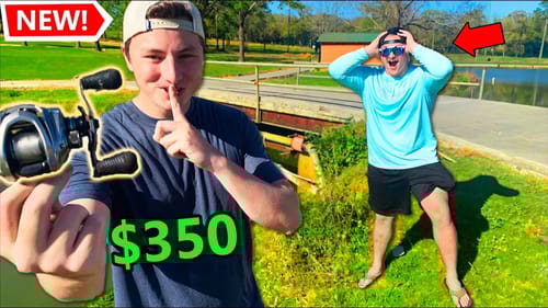 Suprising Friend With MOST EXPENSIVE Fishing Combo (New Pb!)